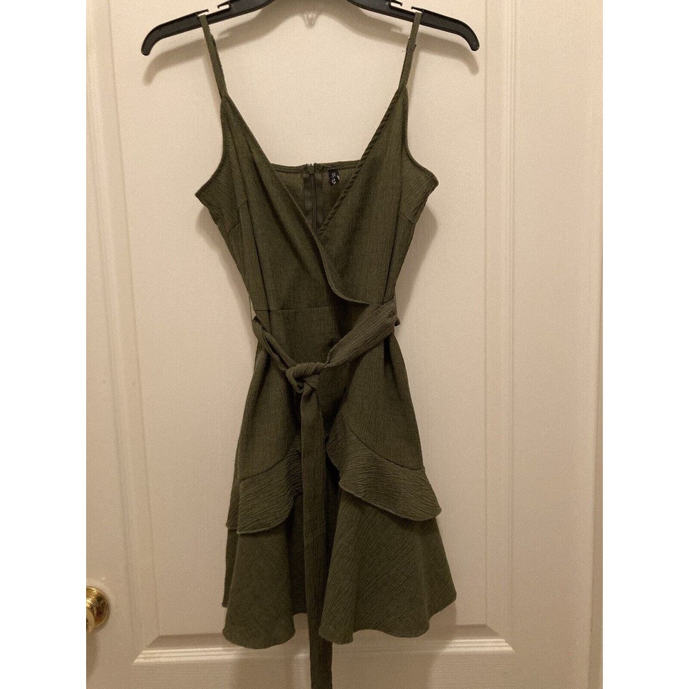 Zaful dress cocktail dress spagetti straps‎ green Small EUC Slip Dress Gorgeous - Picture 2 of 6